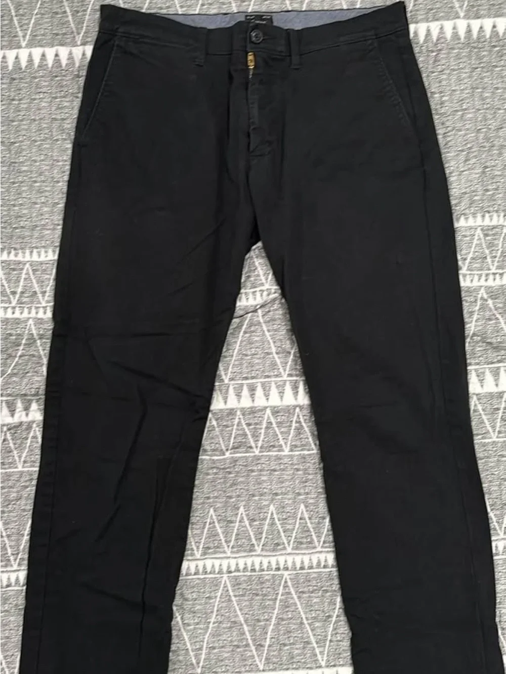 J. Crew Men's Black Chino Pants slim